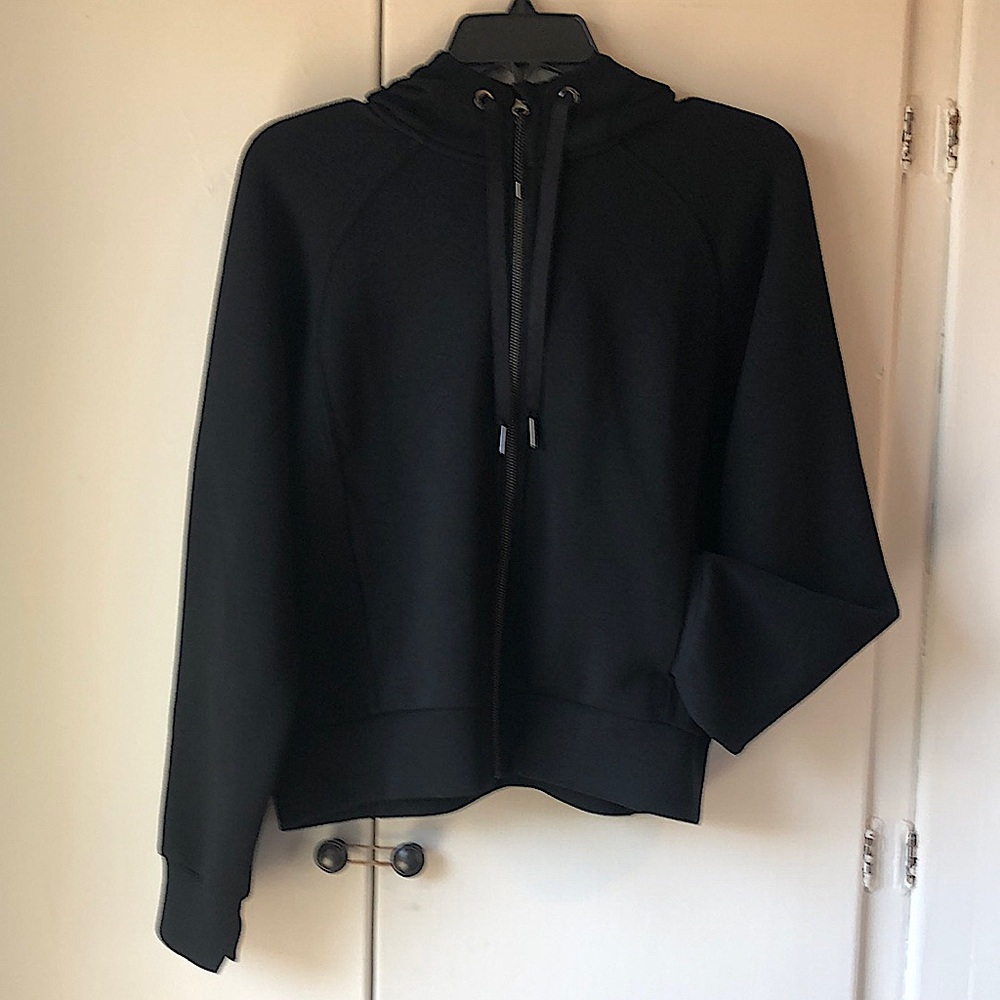 Spanx black AirEssentials Full Zip Hoodie size Small